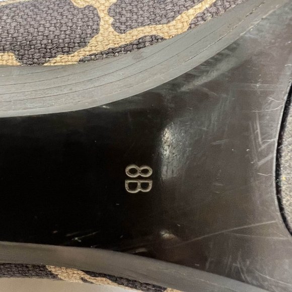 Lauren Ralph Lauren Open Toe Sandals Women 8B Animal Print Slip On Brown - Picture 7 of 7